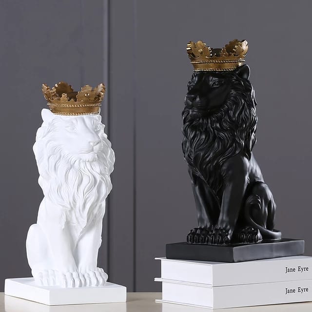 Nordic Minimalist Regal Lion Home Decor Accent for Royal Look NaLani