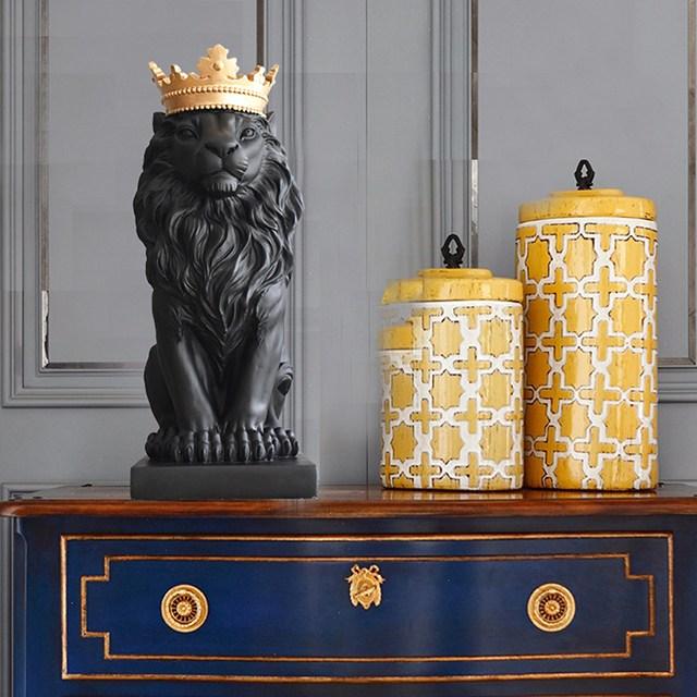 Nordic Minimalist Regal Lion Home Decor Accent for Royal Look NaLani
