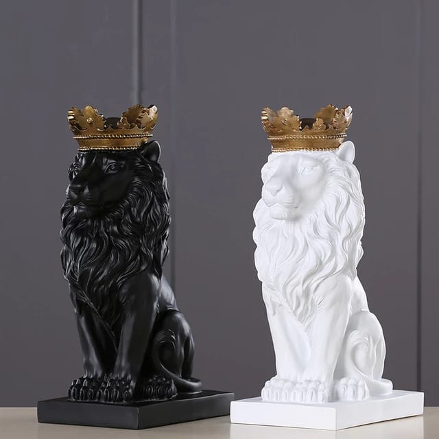 Nordic Minimalist Regal Lion Home Decor Accent for Royal Look NaLani