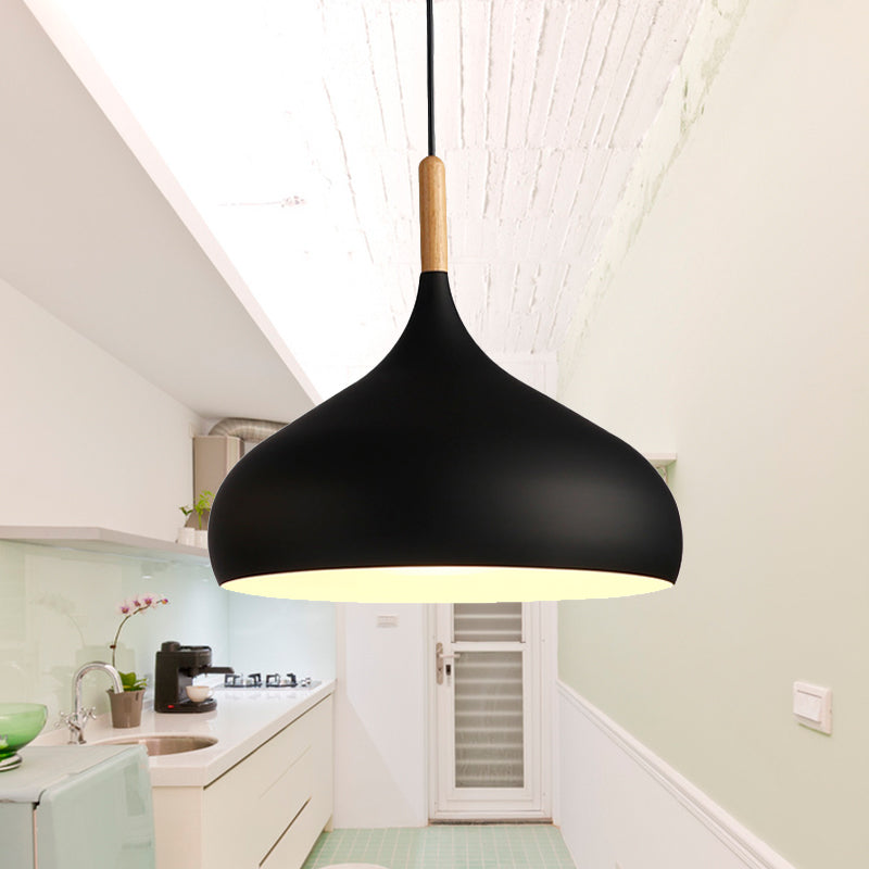 Nordic Teardrop Pendant Light With Metal Shade 1 Light NALANI