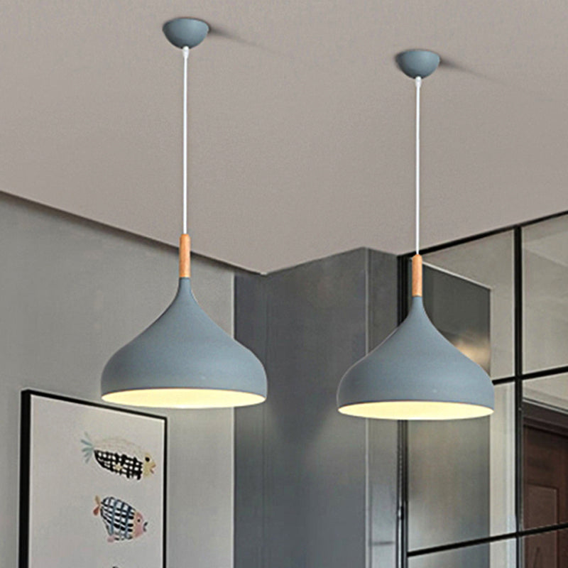 Nordic Teardrop Pendant Light With Metal Shade 1 Light NALANI