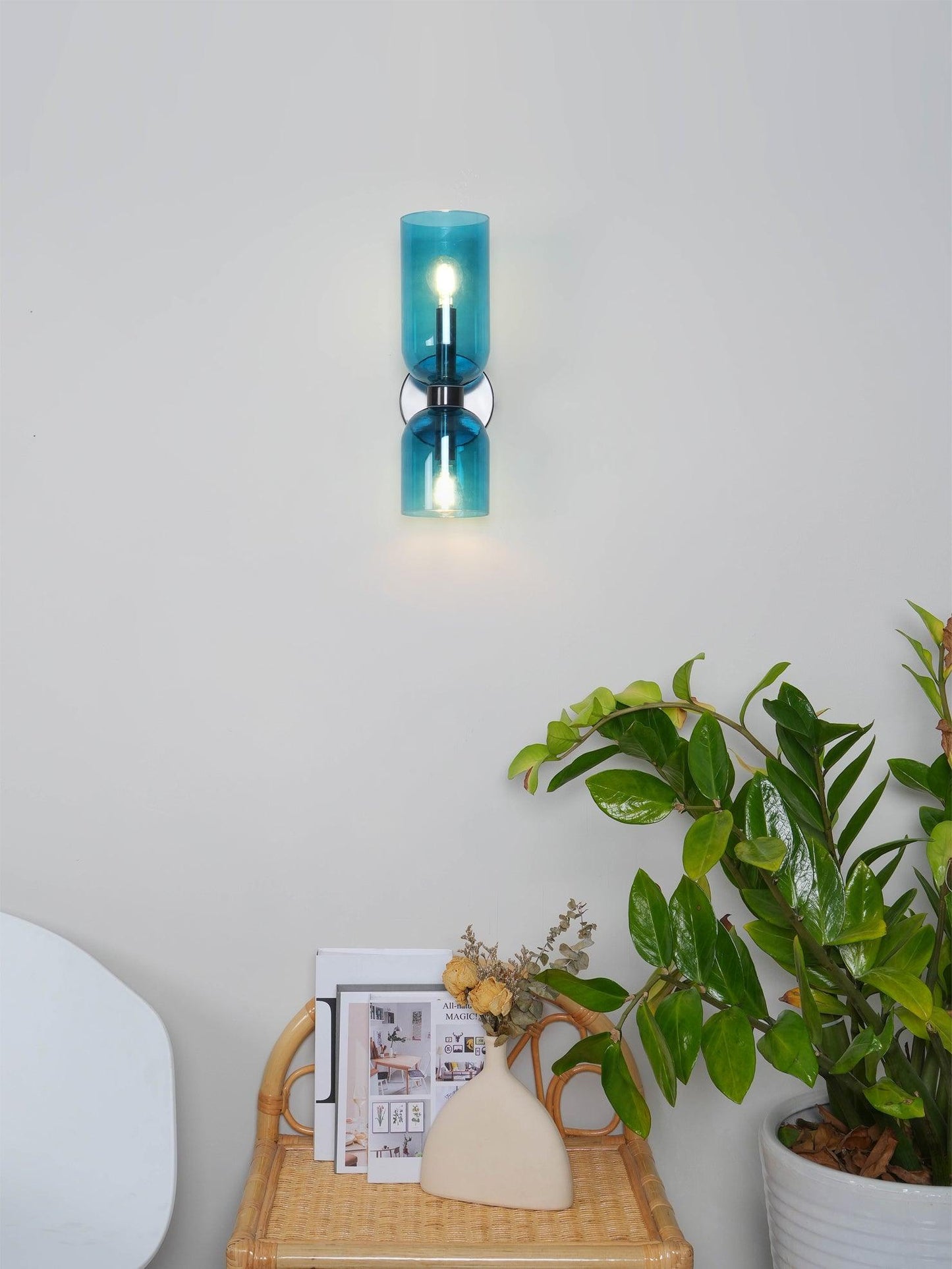 Opal Glass Wall Lamp With Warm Glow Modern Sconce Lighting NALANI