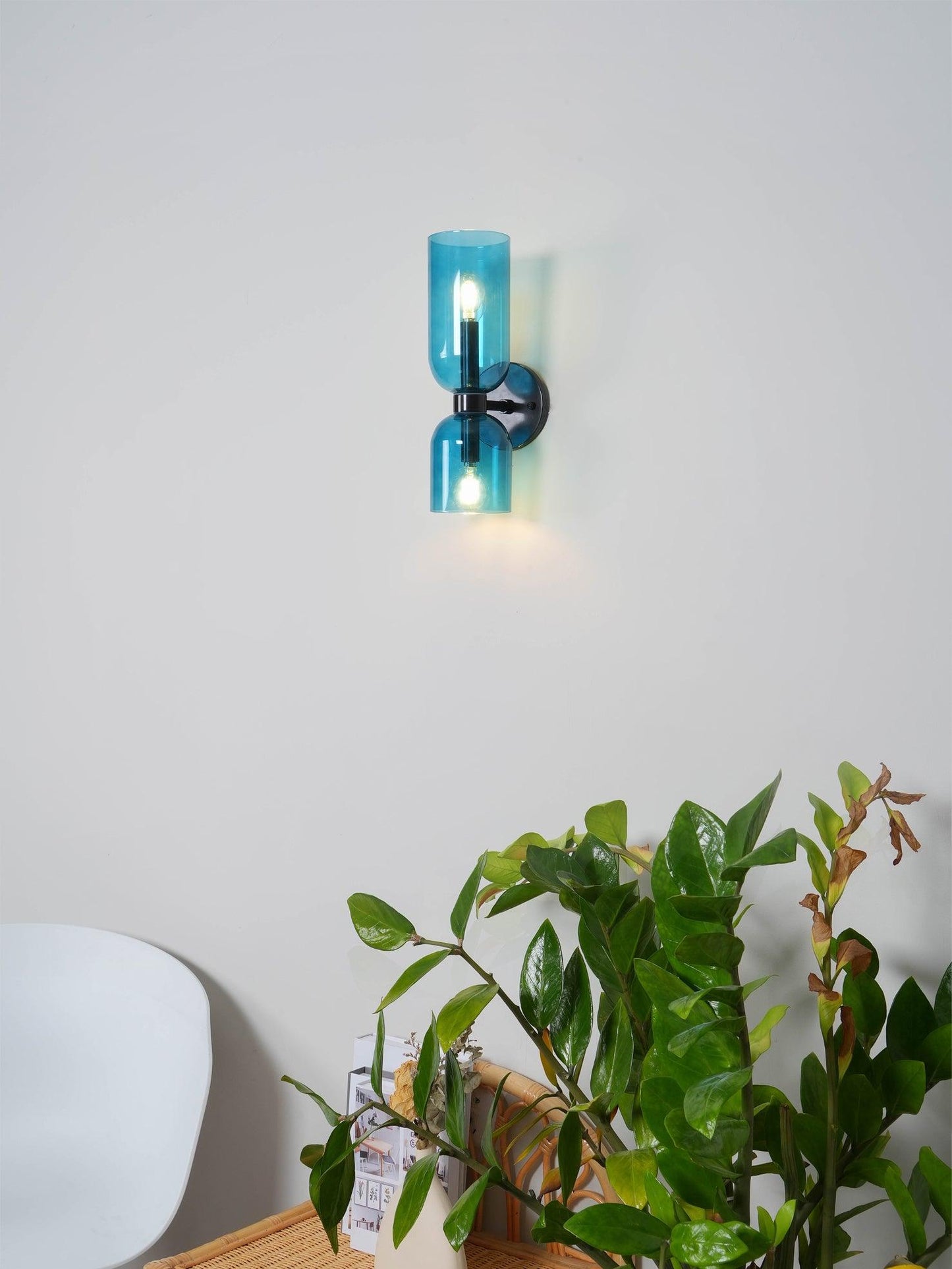Opal Glass Wall Lamp With Warm Glow Modern Sconce Lighting NALANI
