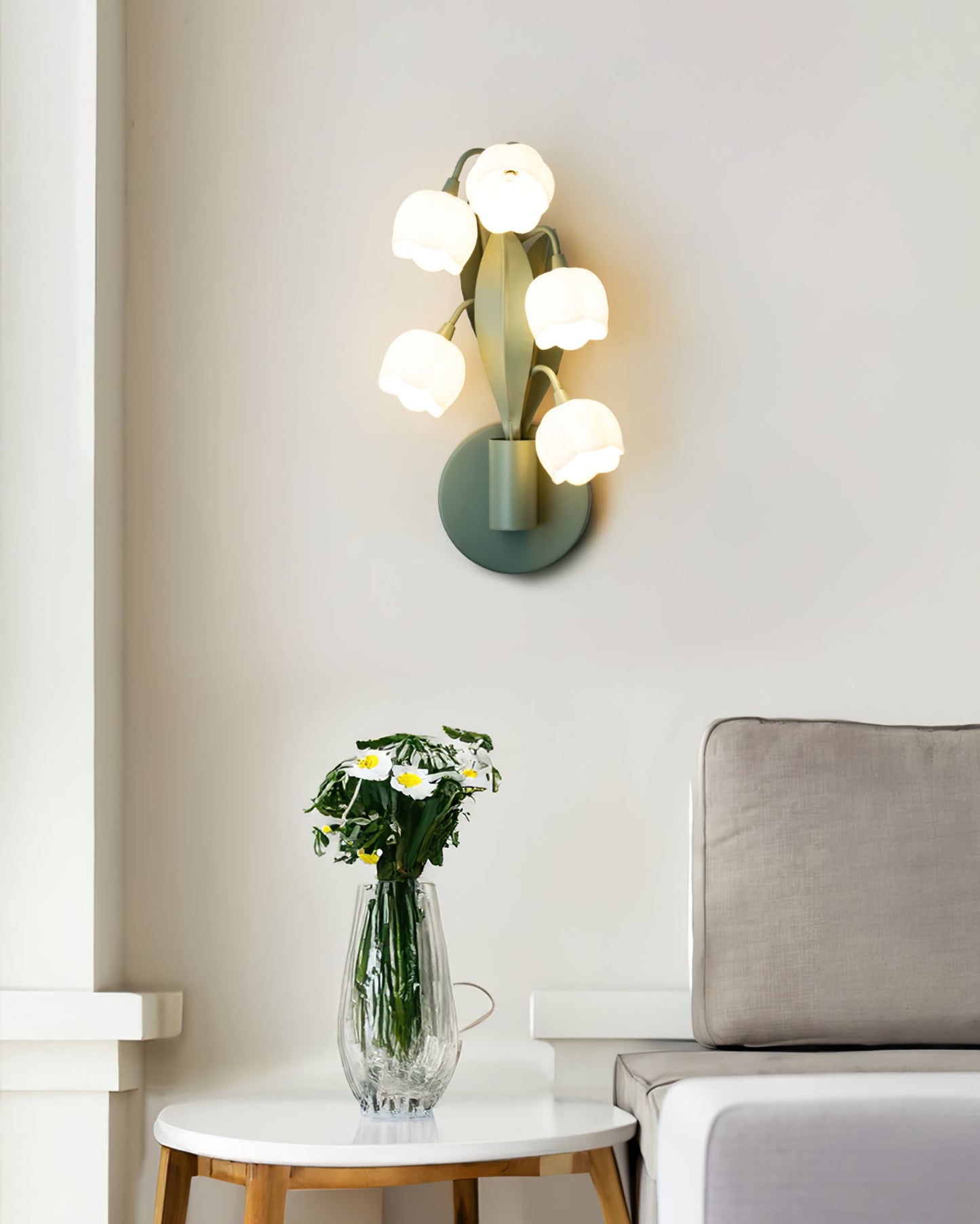 Orchid Wall Lamp Modern Metal Frame Wall Light Led NALANI