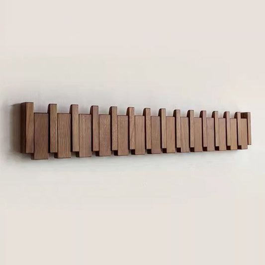 Piano Coat Rack Elegant Wall Organizer for Home Decor Walnut wood NaLani