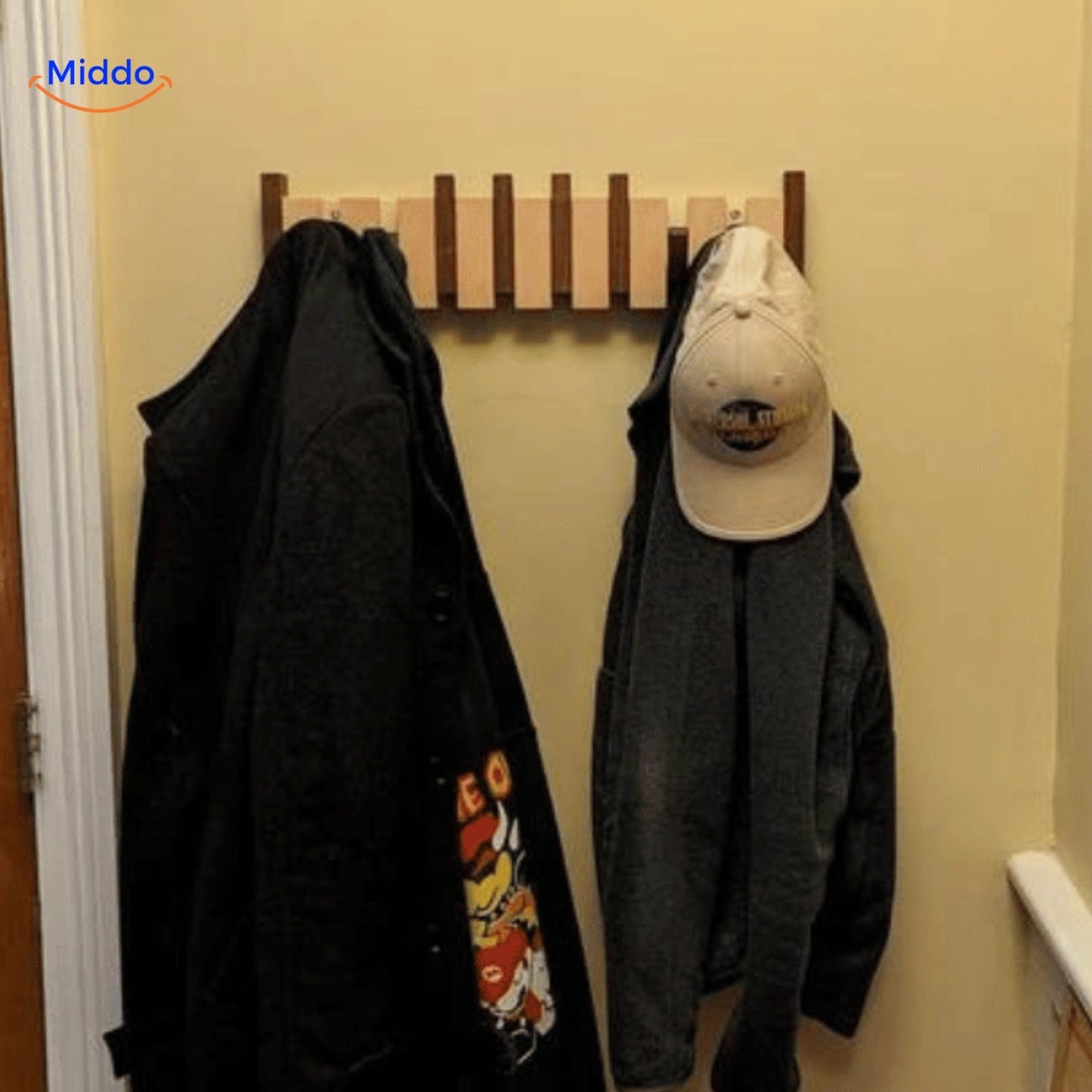 Piano Coat Rack Stylish Wooden Hanger for Home Decor NALANI