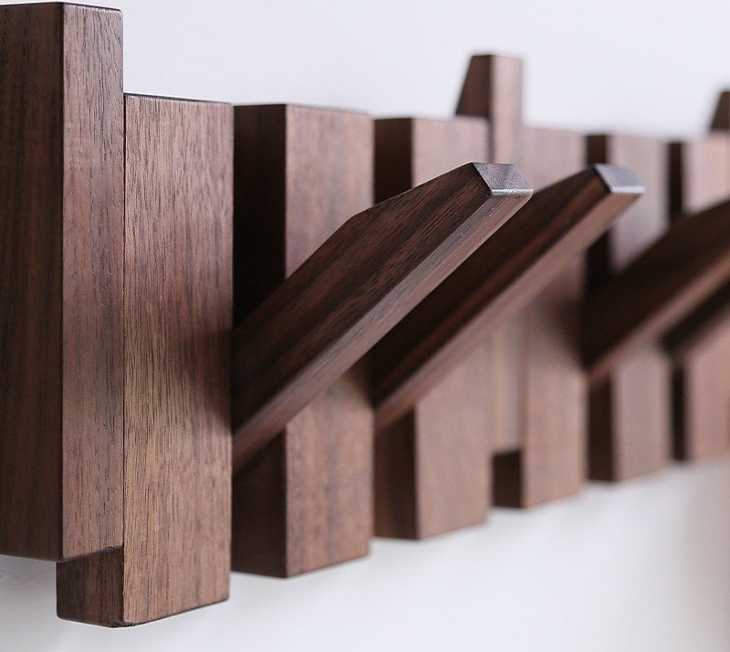 Piano Coat Rack Stylish Wooden Hanger for Home Decor Wallnut wood NALANI