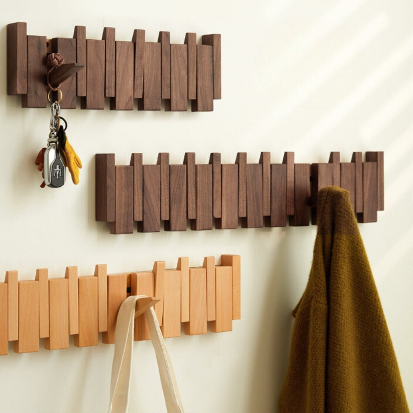 Piano Coat Rack Stylish Wooden Hanger for Home Decor NALANI