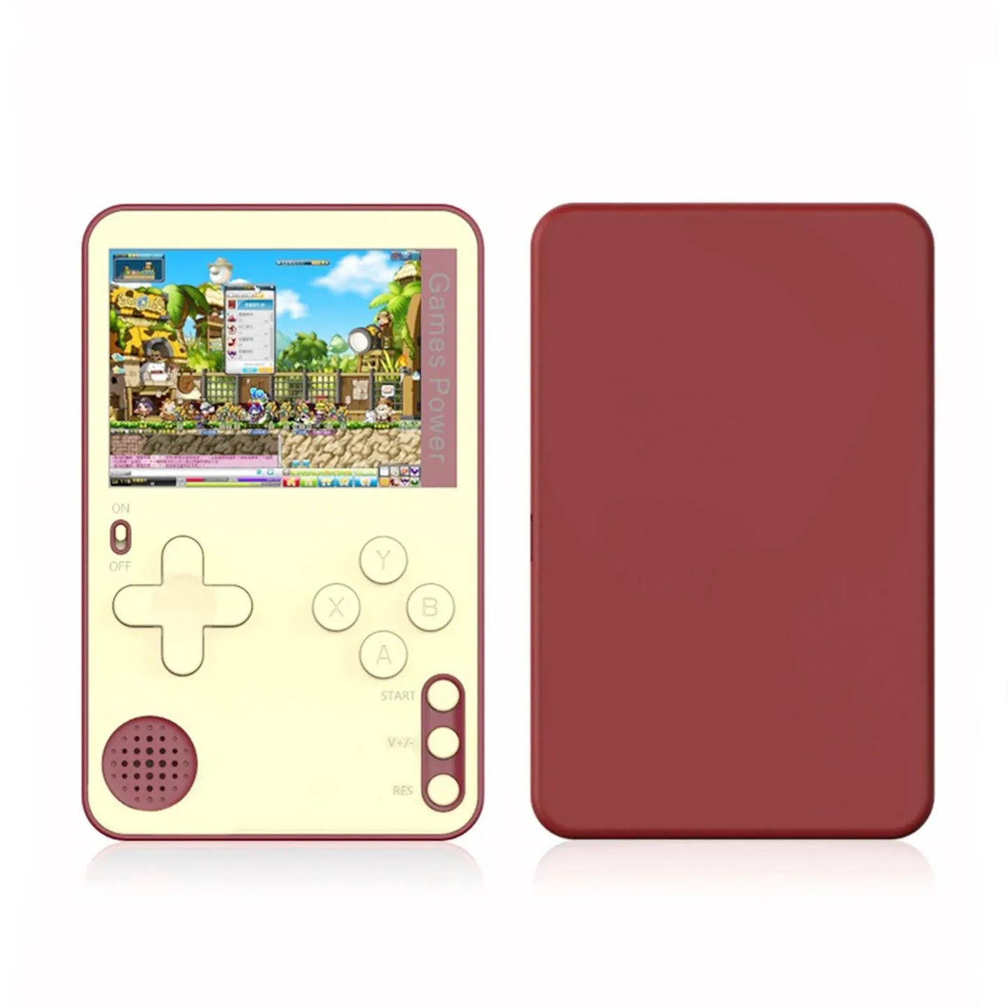 Portable Retro Game Console 3.5 Inch IPS Screen 3000mAh Red NALANI