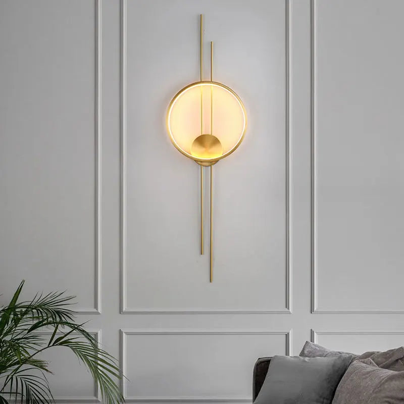 Postmodern Wall Lamp - Nordic Minimalist Decoration Gold left NALANI
