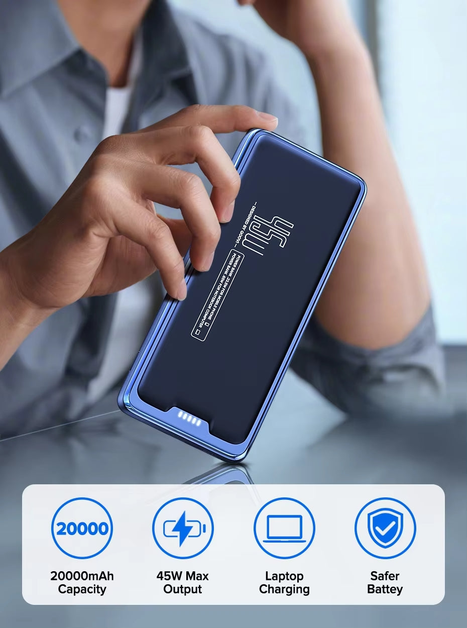 Power Bank 20000mAh 45W Fast Charging For Laptop Phone NALANI