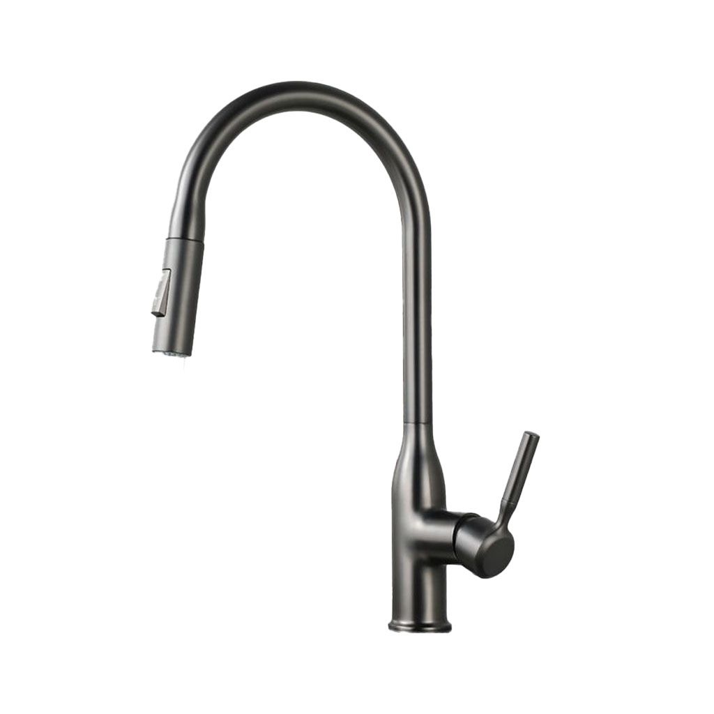 Pull Down Kitchen Faucet One Handle High Arc Dispenser NALANI