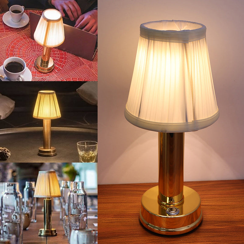 Rechargeable Wireless Metal Table Lamp With LED Downlight NALANI