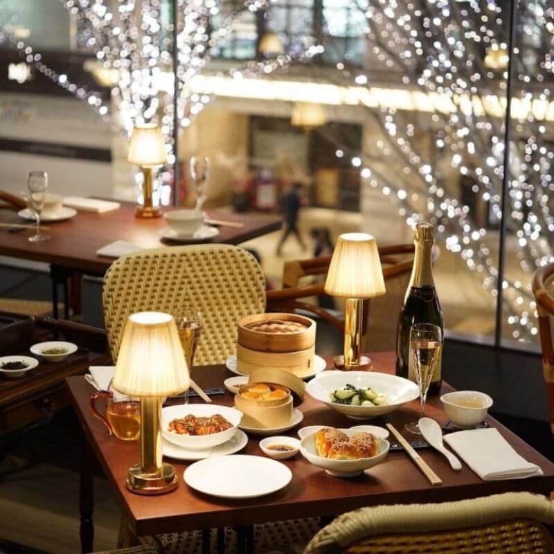 Rechargeable Wireless Metal Table Lamp With LED Downlight NALANI