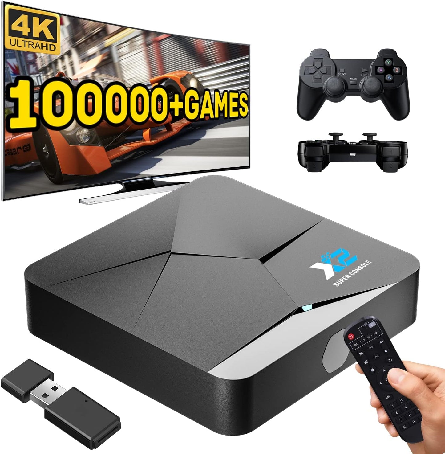 Retro Game Console V4 With Over 100000 Games Emulator 256GB NALANI