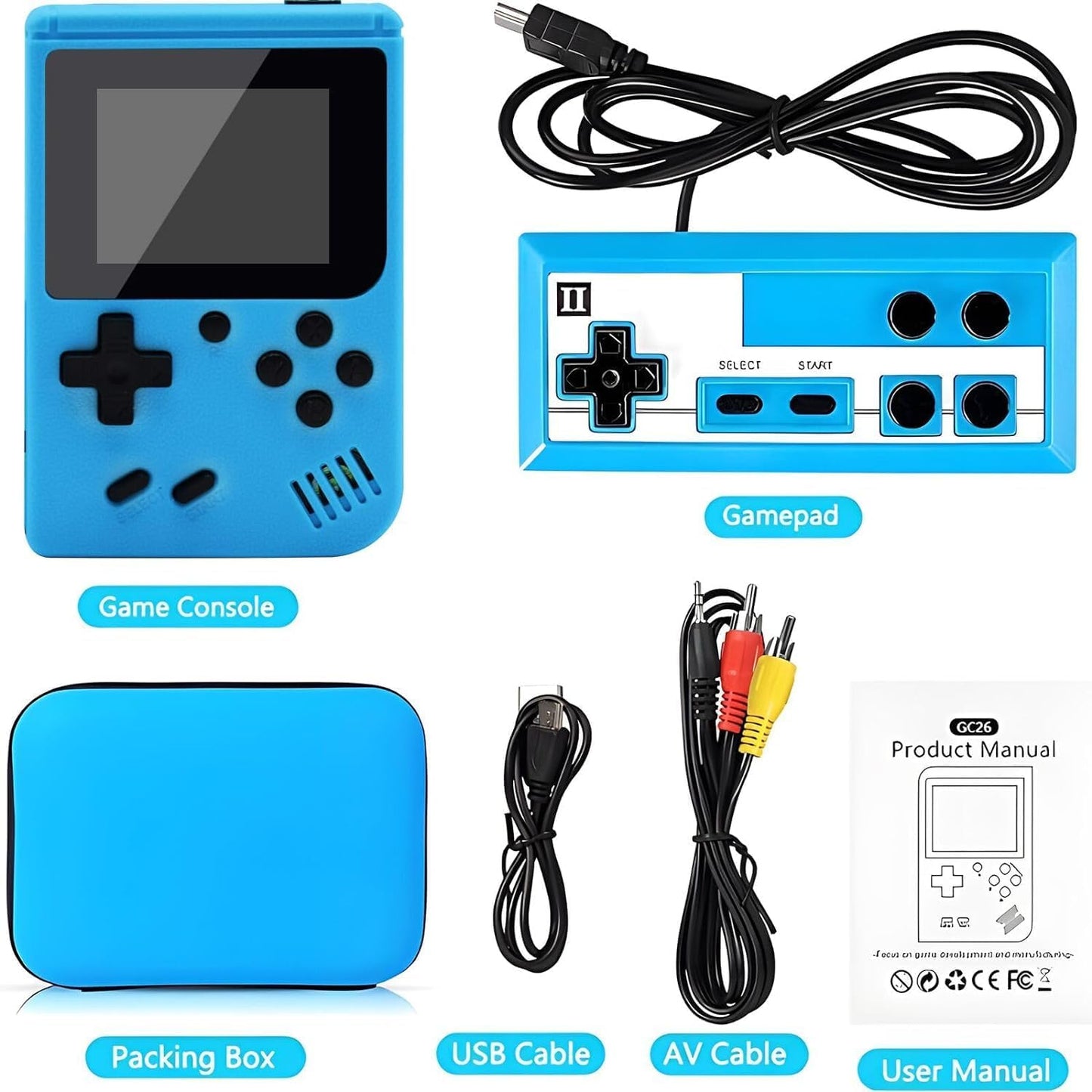 Retro Handheld Console With 400 Classic Games 3 Inch Screen NALANI