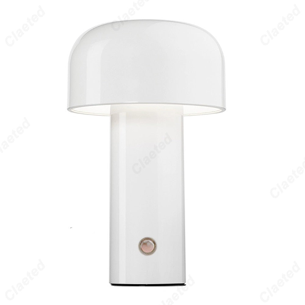 Retro LED Wireless Touch Table Lamp USB Rechargeable White NALANI
