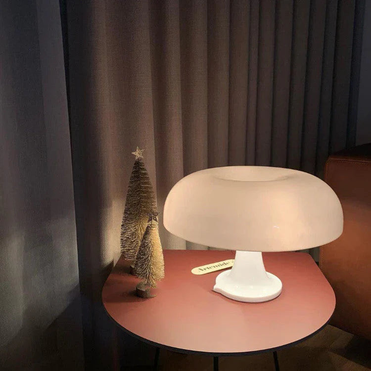 Retro Mushroom Table Lamp for Elegant Home Decor and Lighting White NaLani
