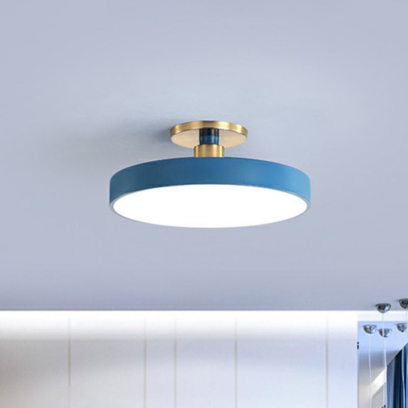 Round Flush Mount Light Nordic Style LED Bedroom Ceiling NALANI