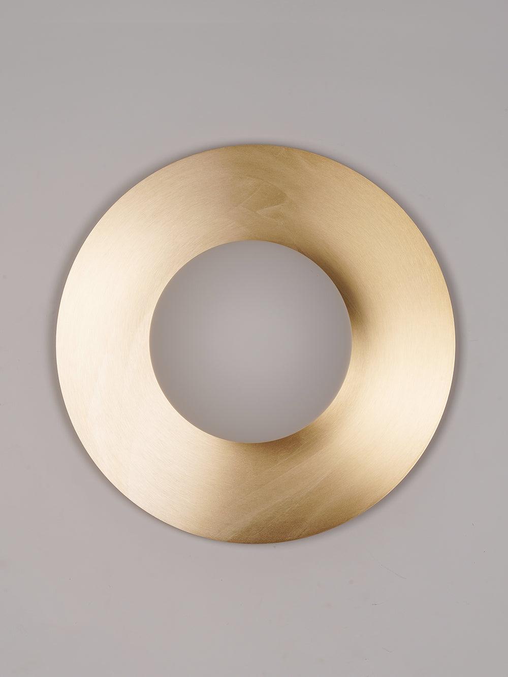 Round Glass Wall Lamp With Lunar Glow Art Light Ambient NALANI