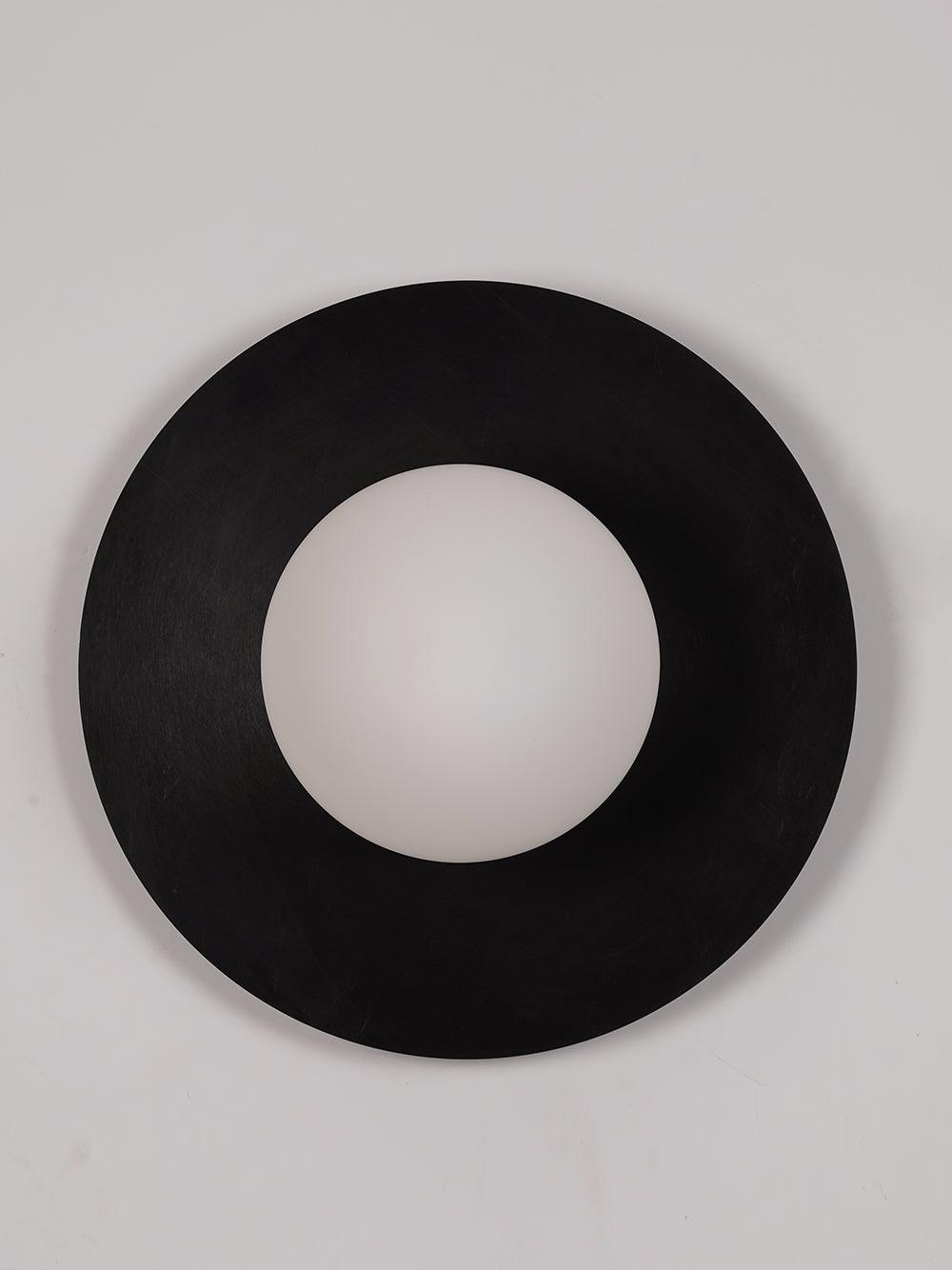 Round Glass Wall Lamp With Lunar Glow Art Light Ambient NALANI