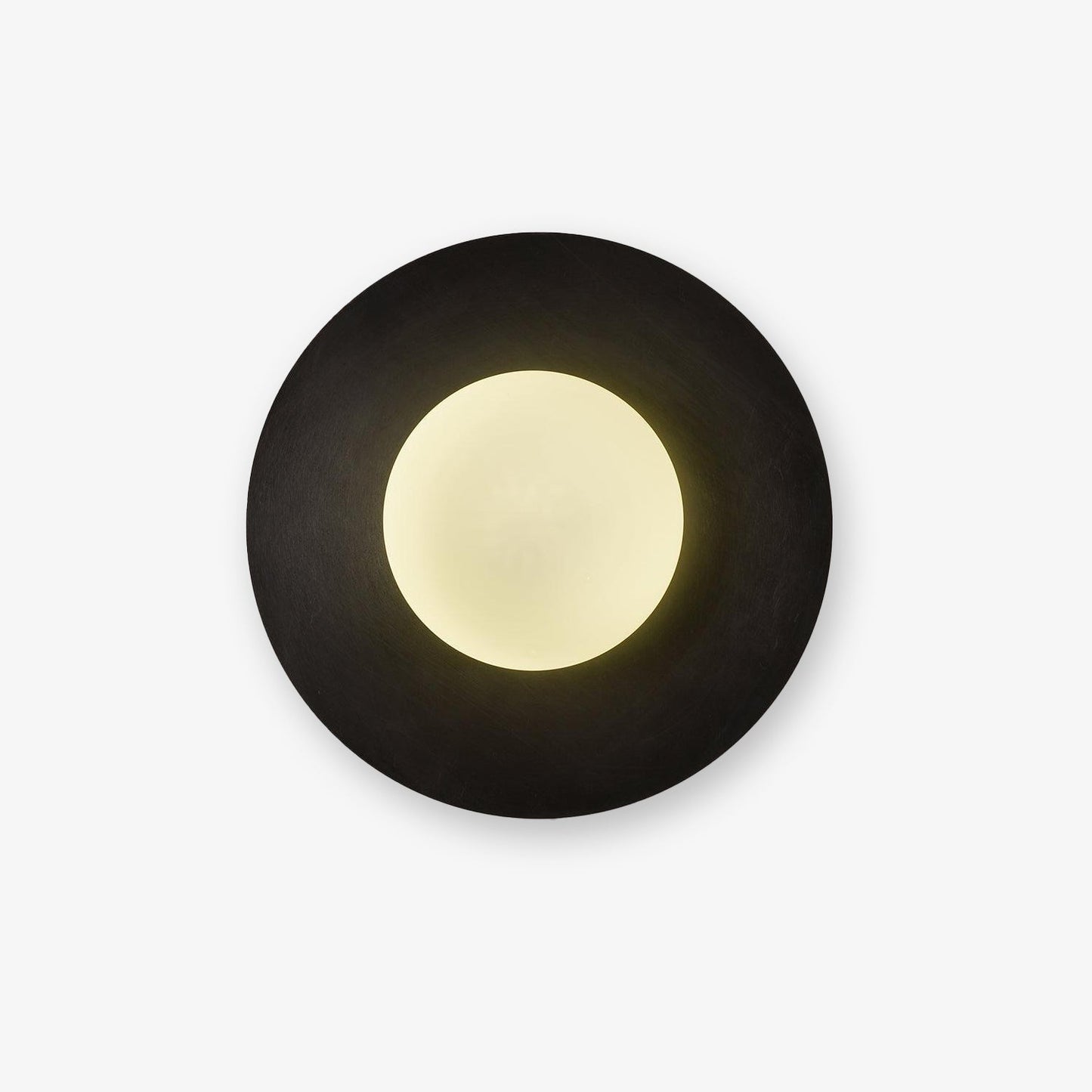 Round Glass Wall Lamp With Lunar Glow Art Light Ambient NALANI