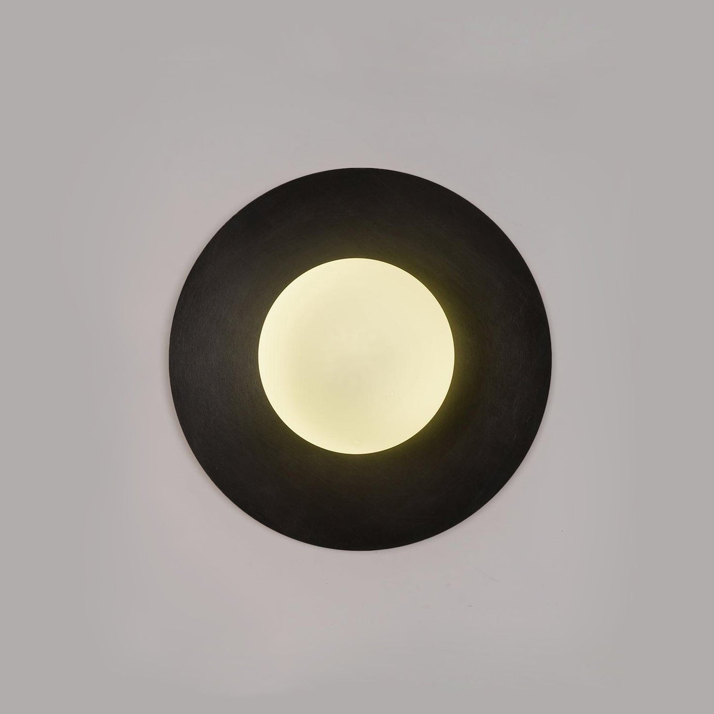 Round Glass Wall Lamp With Lunar Glow Art Light Ambient NALANI