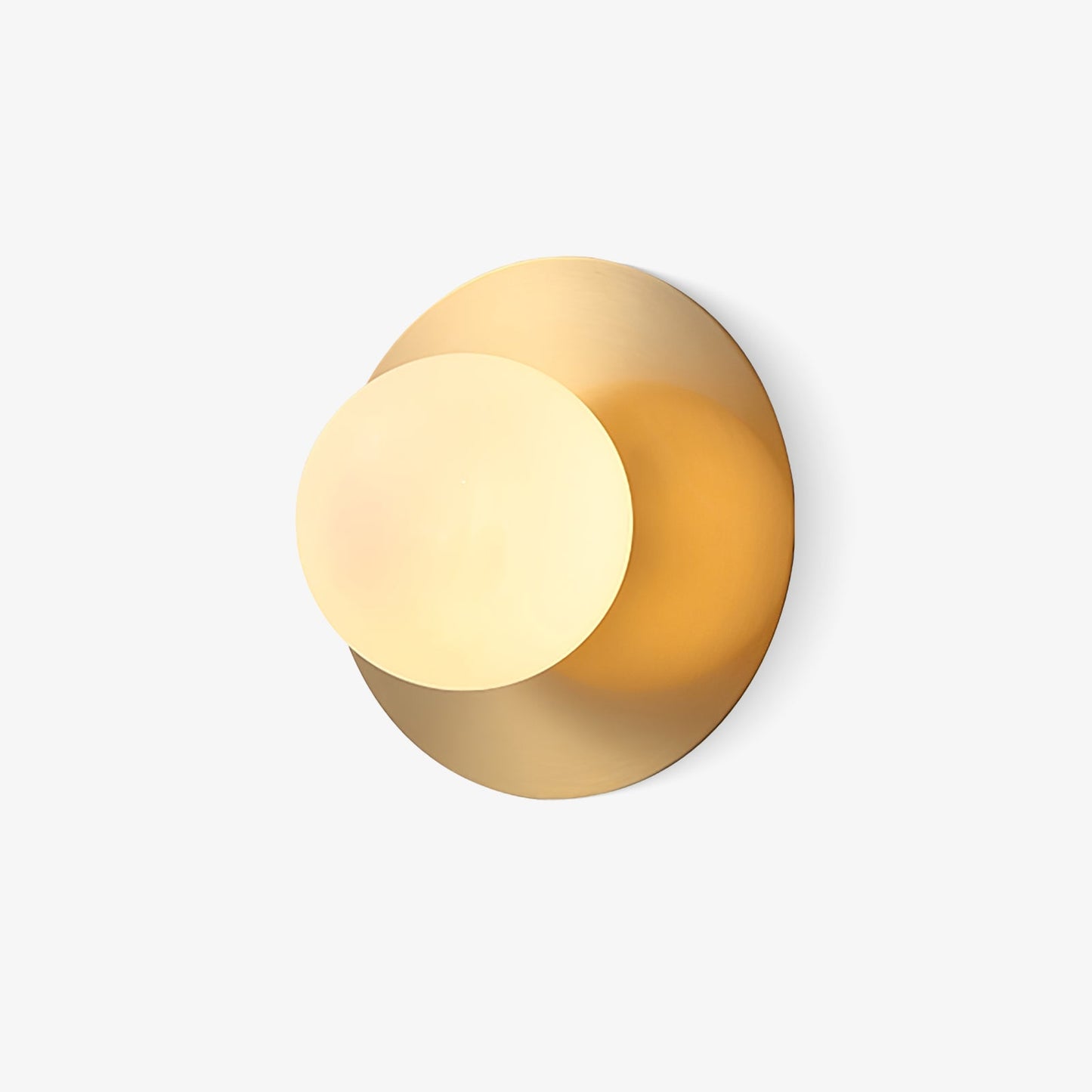 Round Glass Wall Lamp With Lunar Glow Art Light Ambient NALANI