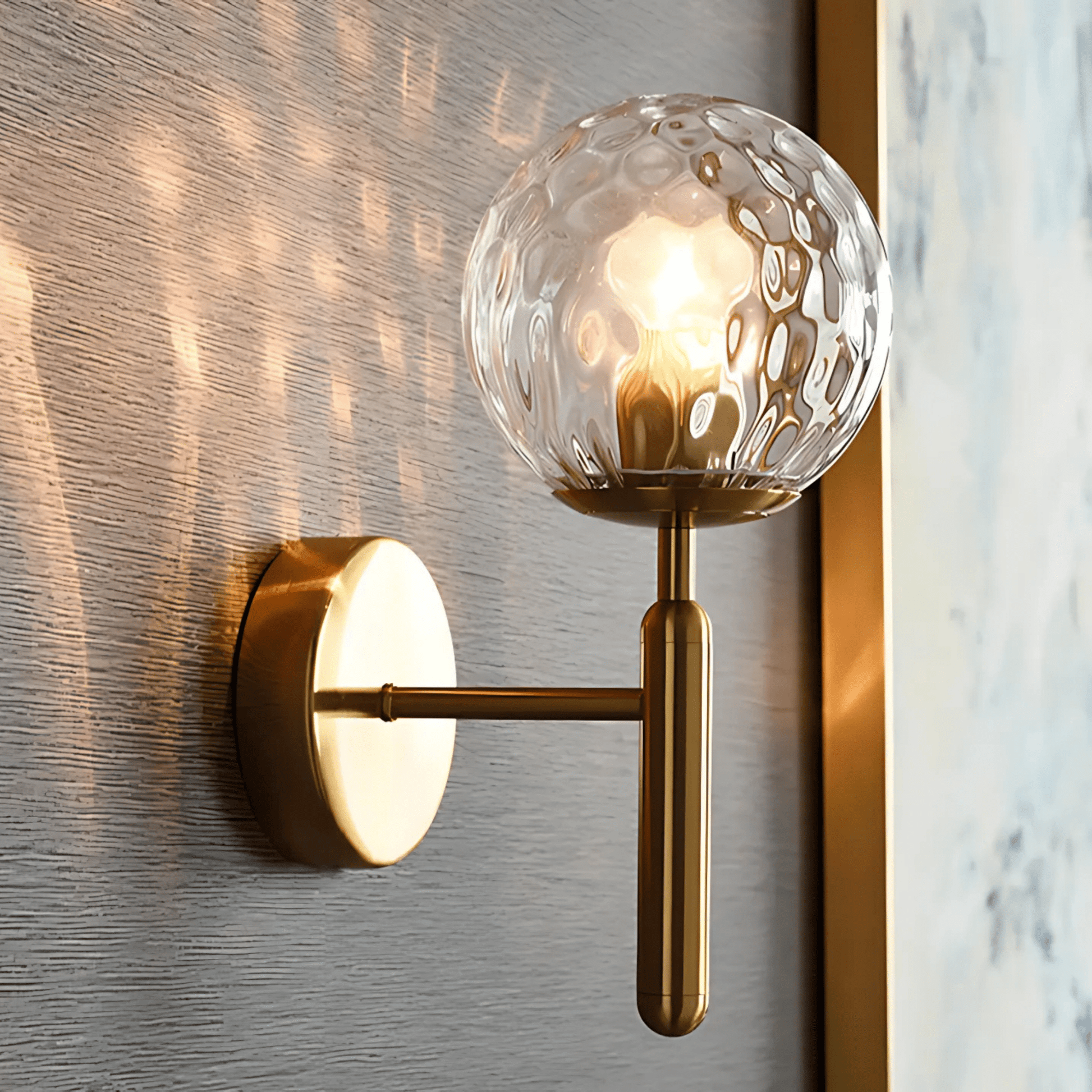 Satin Brass Wall Light Modern Fixture For Living Rooms NALANI