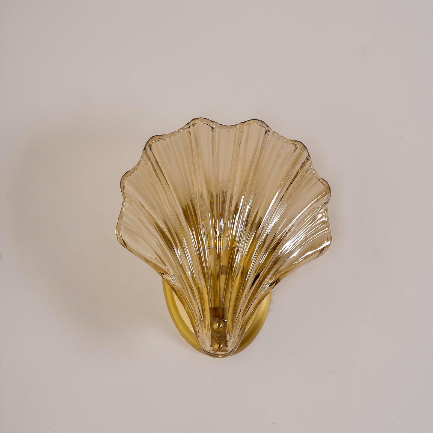 Shell Wall Light With Brass Finish Elegant Accent Lighting NALANI