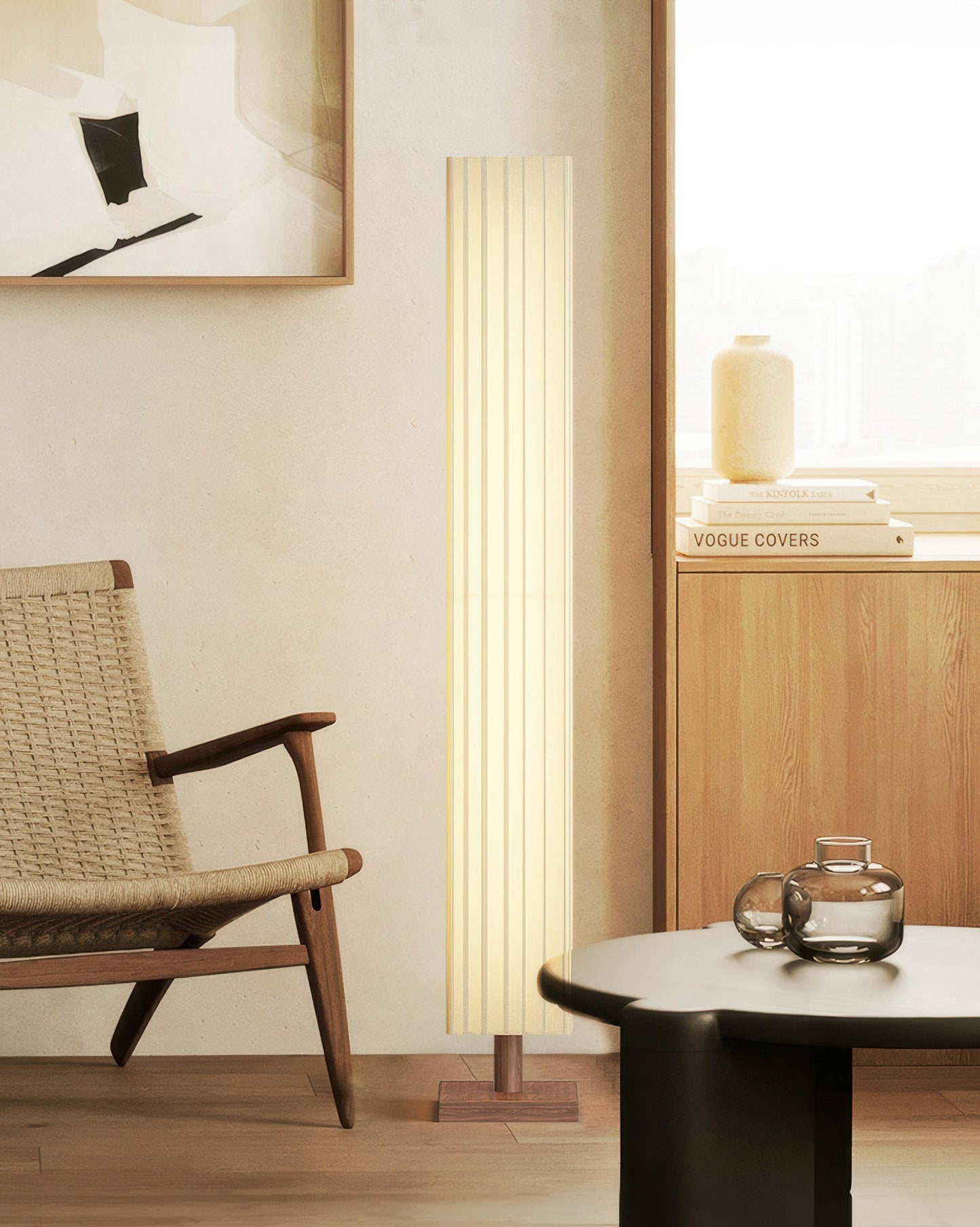 Simplicity Oriental Wabi-Sabi Floor Lamp NALANI