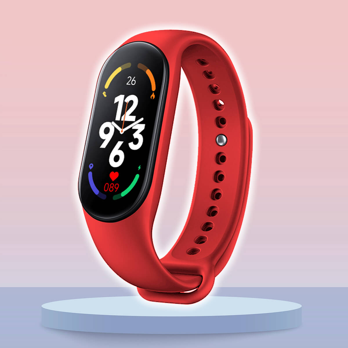 Slim Kids Fitness Watch With Heart Rate Activity Tracker Red NALANI
