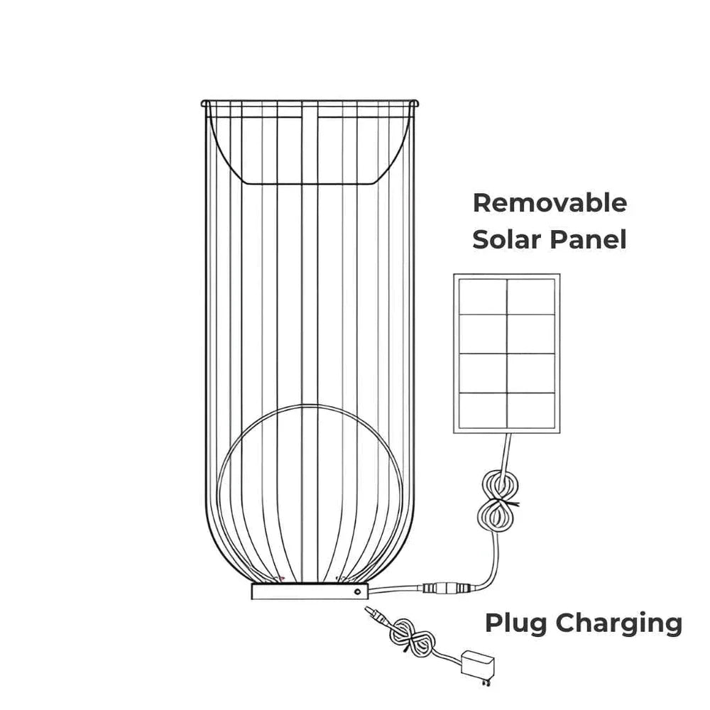 Solar Flower Stand Light - Elegant Solar-Powered Outdoor Lighting, Weatherproof Garden Decor NALANI