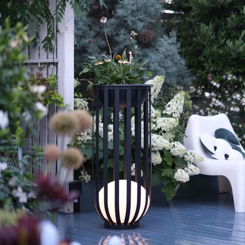 Solar Flower Table Lamp For Elegant Outdoor Garden Lighting Big 95cm NALANI