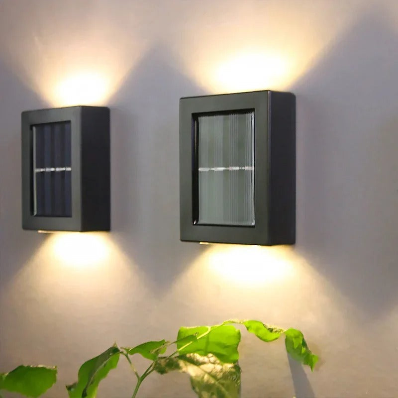 Solar LED Wall Lights for Outdoor Use - Wireless and Weatherproof NaLani