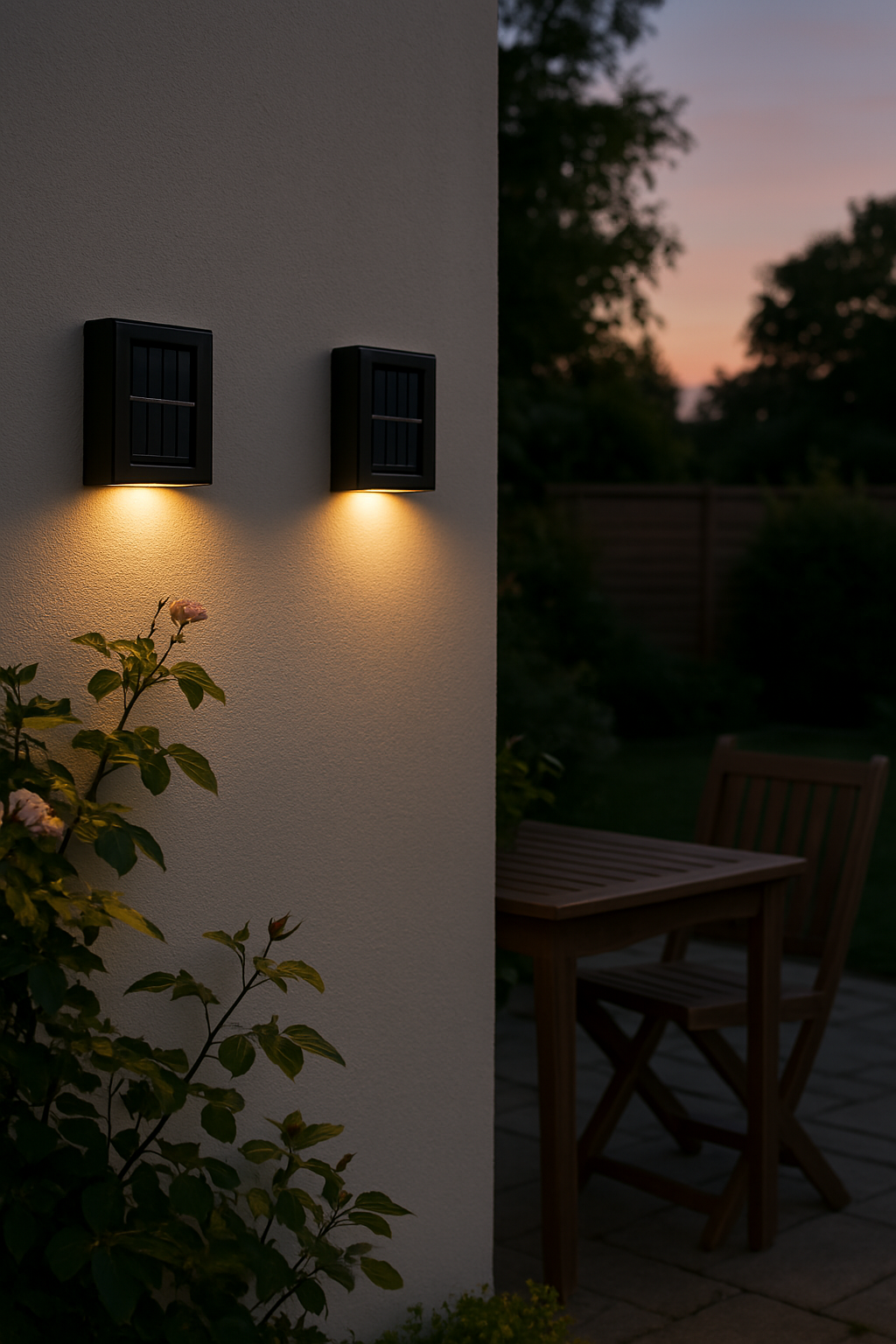 Solar LED Wall Lights for Outdoor Use - Wireless and Weatherproof NaLani