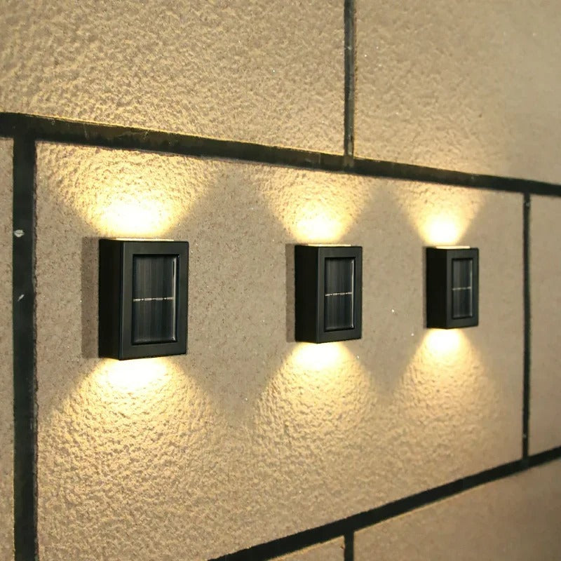 Solar LED Wall Lights for Outdoor Use - Wireless and Weatherproof NaLani
