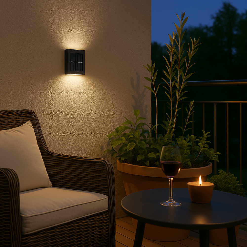 Solar LED Wall Lights for Outdoor Use - Wireless and Weatherproof NaLani