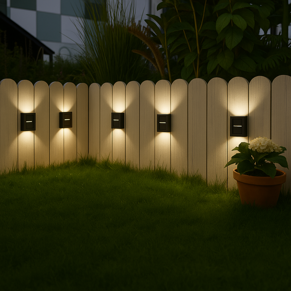 Solar LED Wall Lights for Outdoor Use - Wireless and Weatherproof NaLani