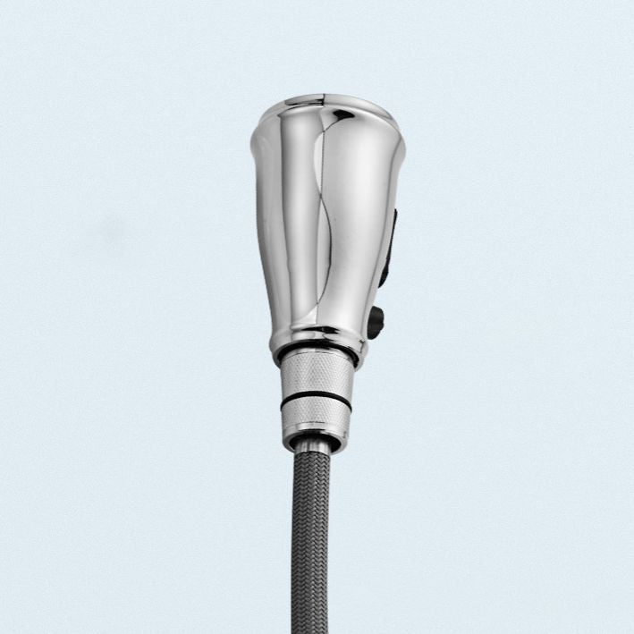 Stainless Steel Bridge Faucet With Pull Down Sprayer NALANI