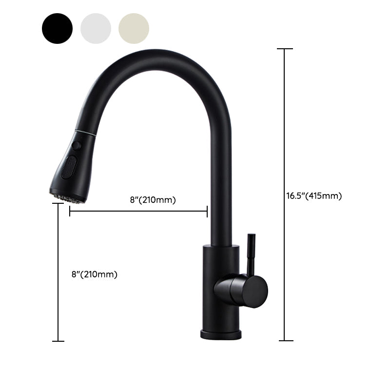 Stainless Steel Bridge Faucet With Pull Down Sprayer NALANI