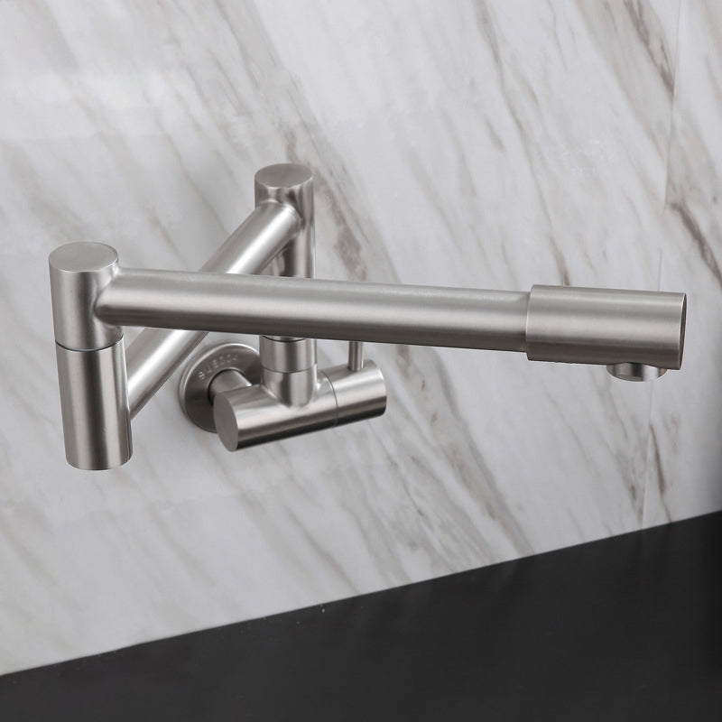 Stainless Steel Pot Filler Faucet Single Handle Wall Mount NALANI