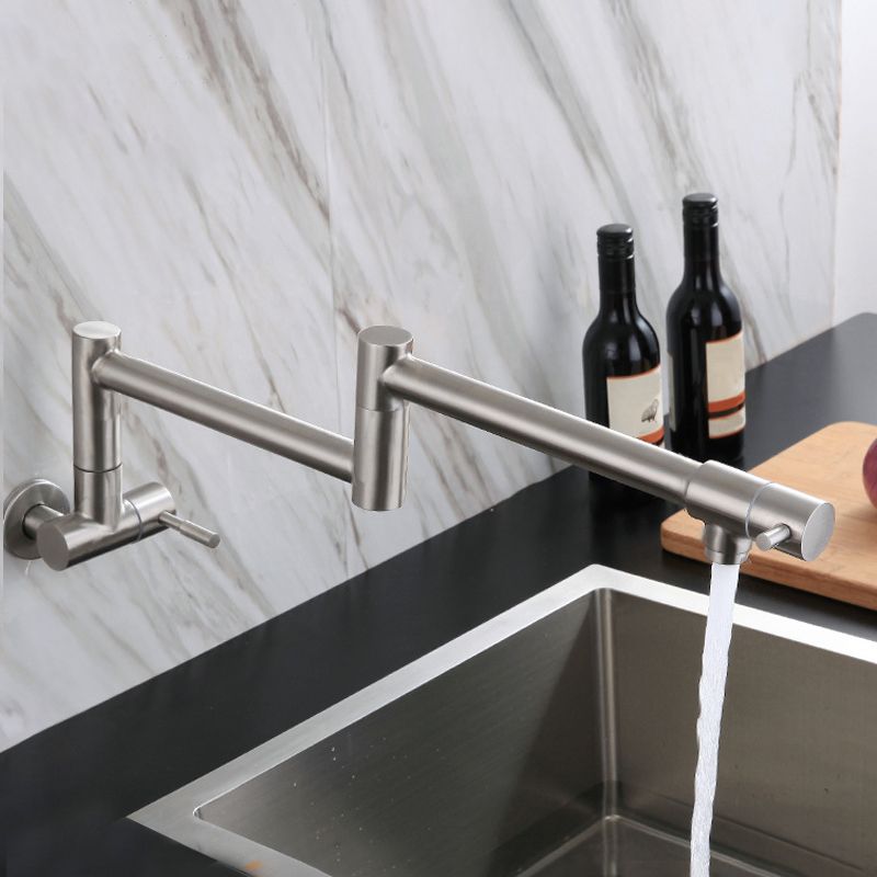 Stainless Steel Pot Filler Faucet Single Handle Wall Mount NALANI