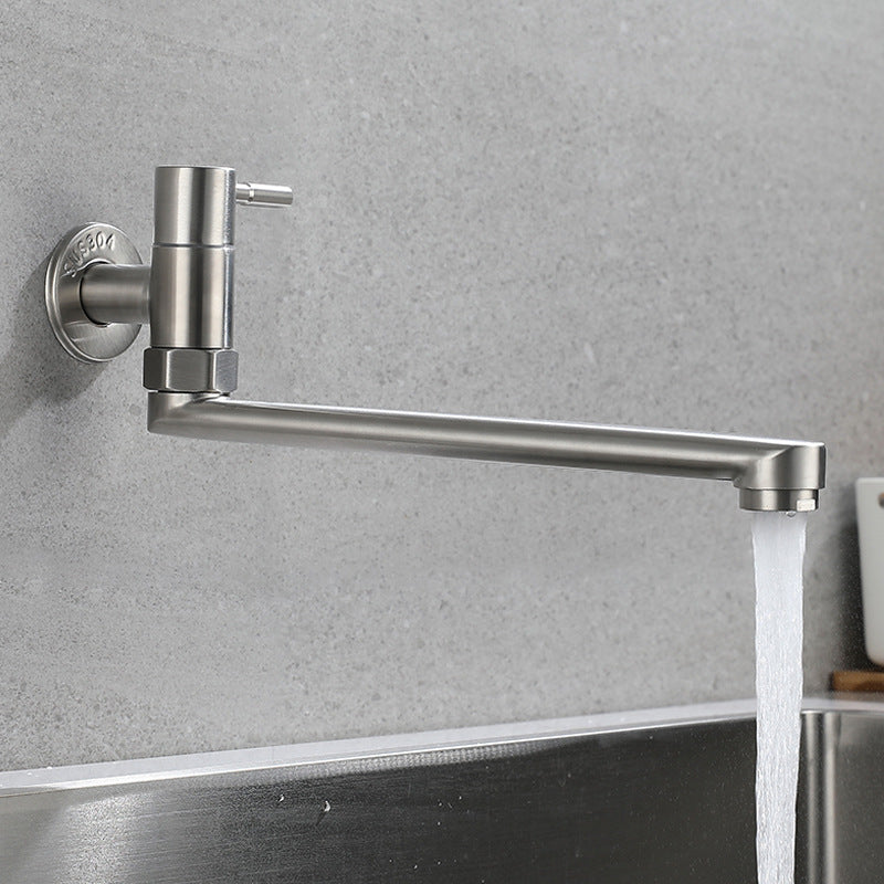 Stainless Steel Pot Filler Faucet With Single Handle Swivel 10" NALANI
