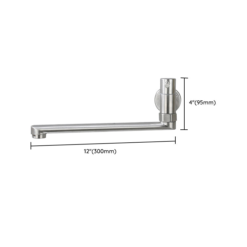 Stainless Steel Pot Filler Faucet With Single Handle Swivel NALANI