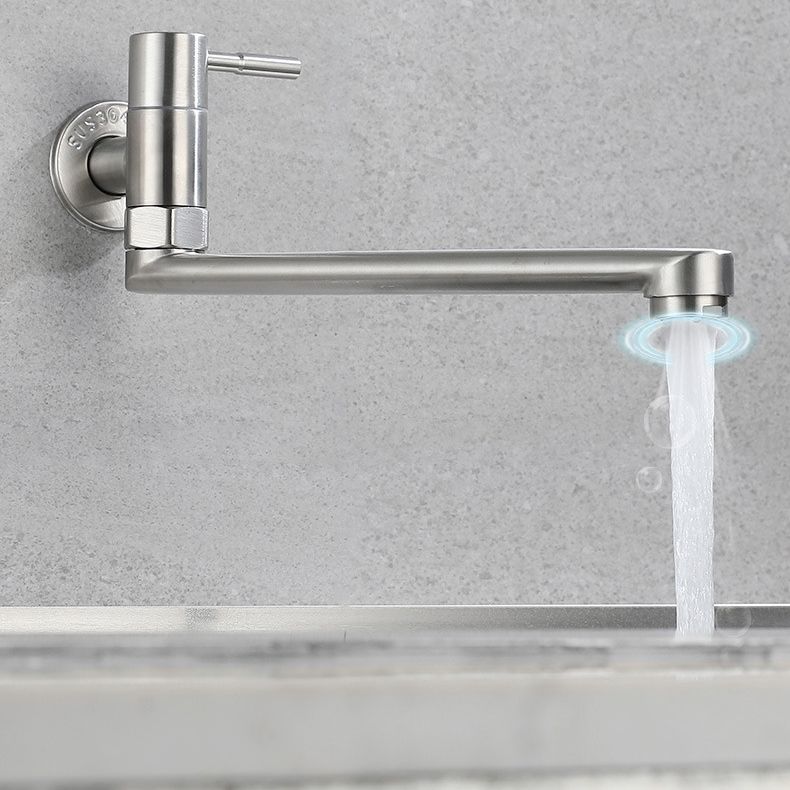 Stainless Steel Pot Filler Faucet With Single Handle Swivel NALANI