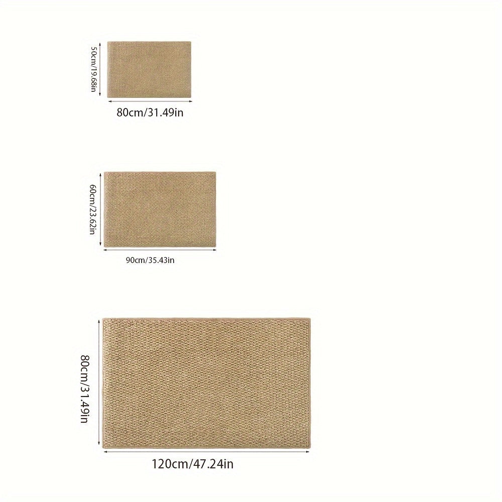 Stylish Jute Door Mat Soft Absorbent Indoor Outdoor NALANI