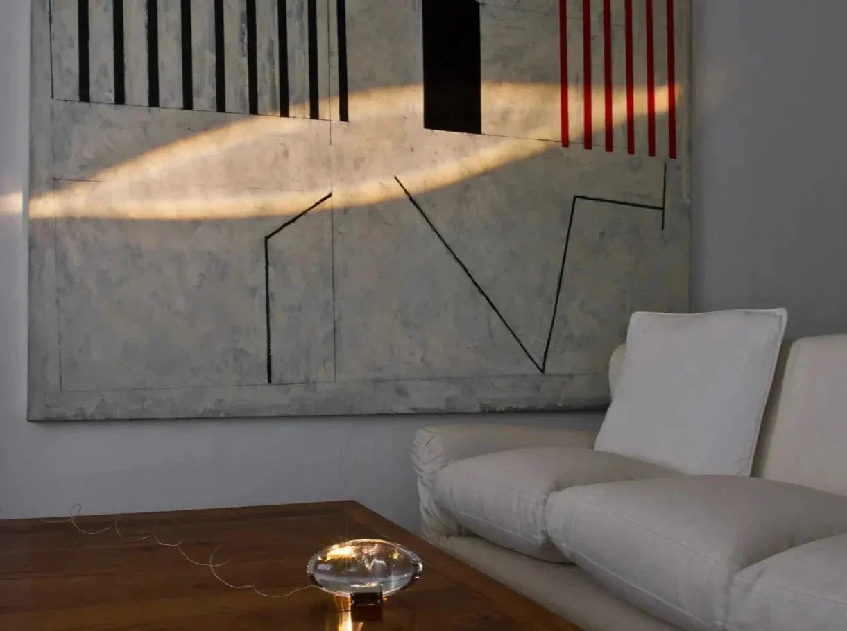 Sunlight Table Lamp With Clear Glass Shade And Color Modes NALANI