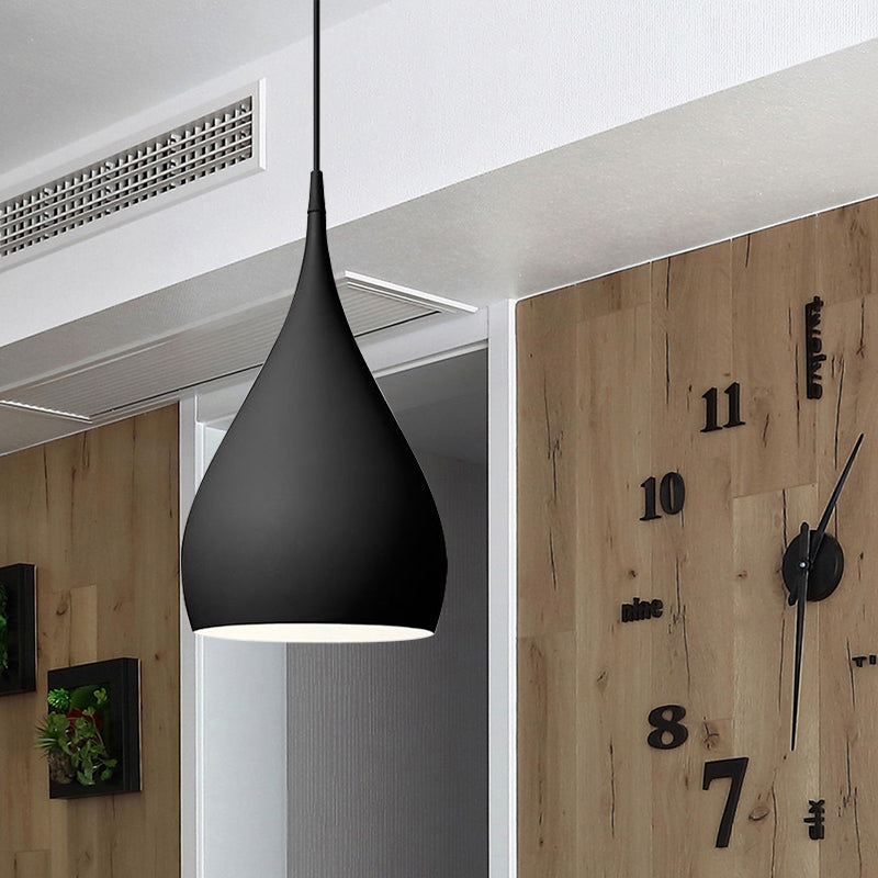 Teardrop Pendant Light Modern Metal 1 Light Fixture NALANI