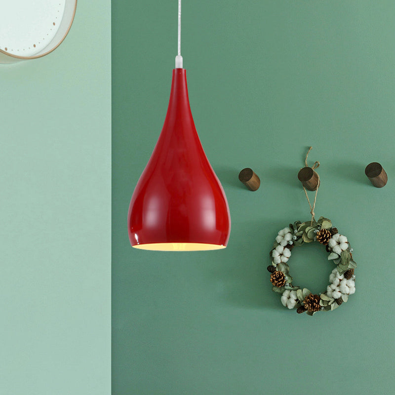 Teardrop Pendant Light Modern Metal 1 Light Fixture NALANI